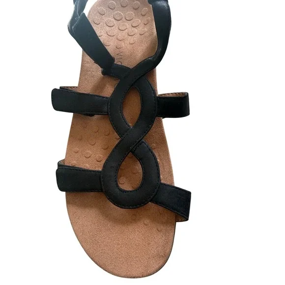 Vionic Jodie Black Infinity Sandals Size 11 - Podiatrist-Designed Light Wear ✨ - Picture 2 of 12